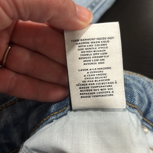 OAT high rise Lightwash crop ankle Jean size 8 - Picture 8 of 9